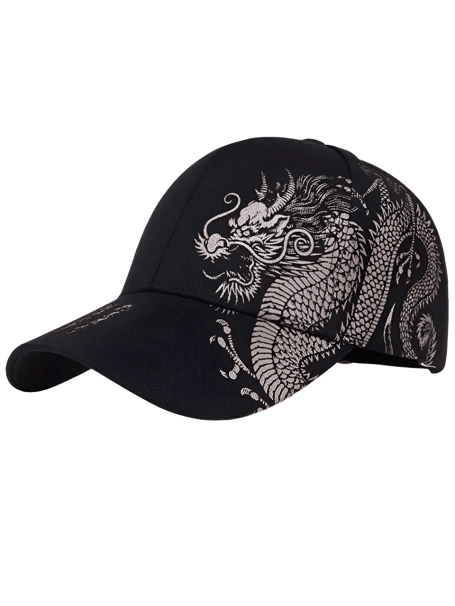 Unisex Golden Dragon Print Baseball Caps