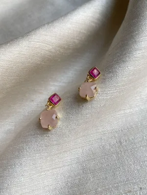 Vika Earrings - Rose