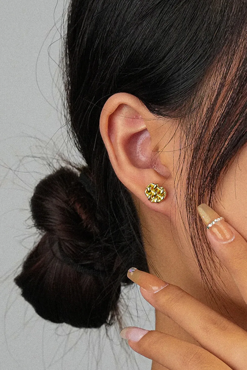 Woven Stud Earrings