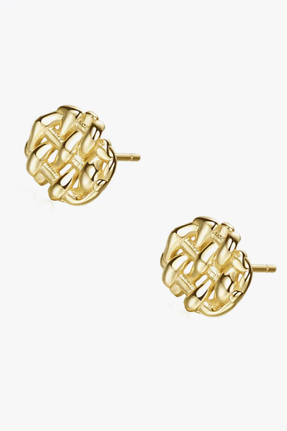 Woven Stud Earrings