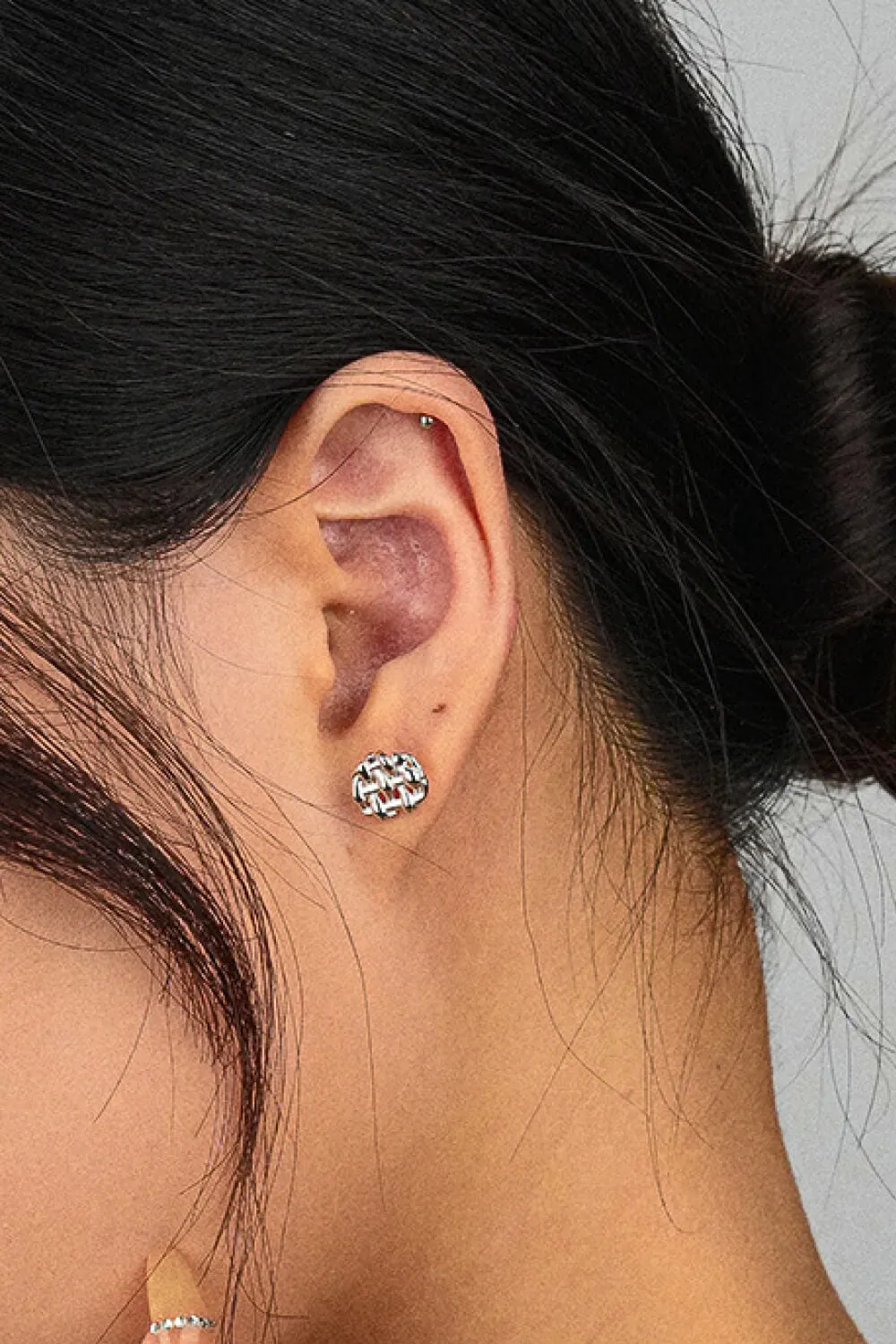 Woven Stud Earrings