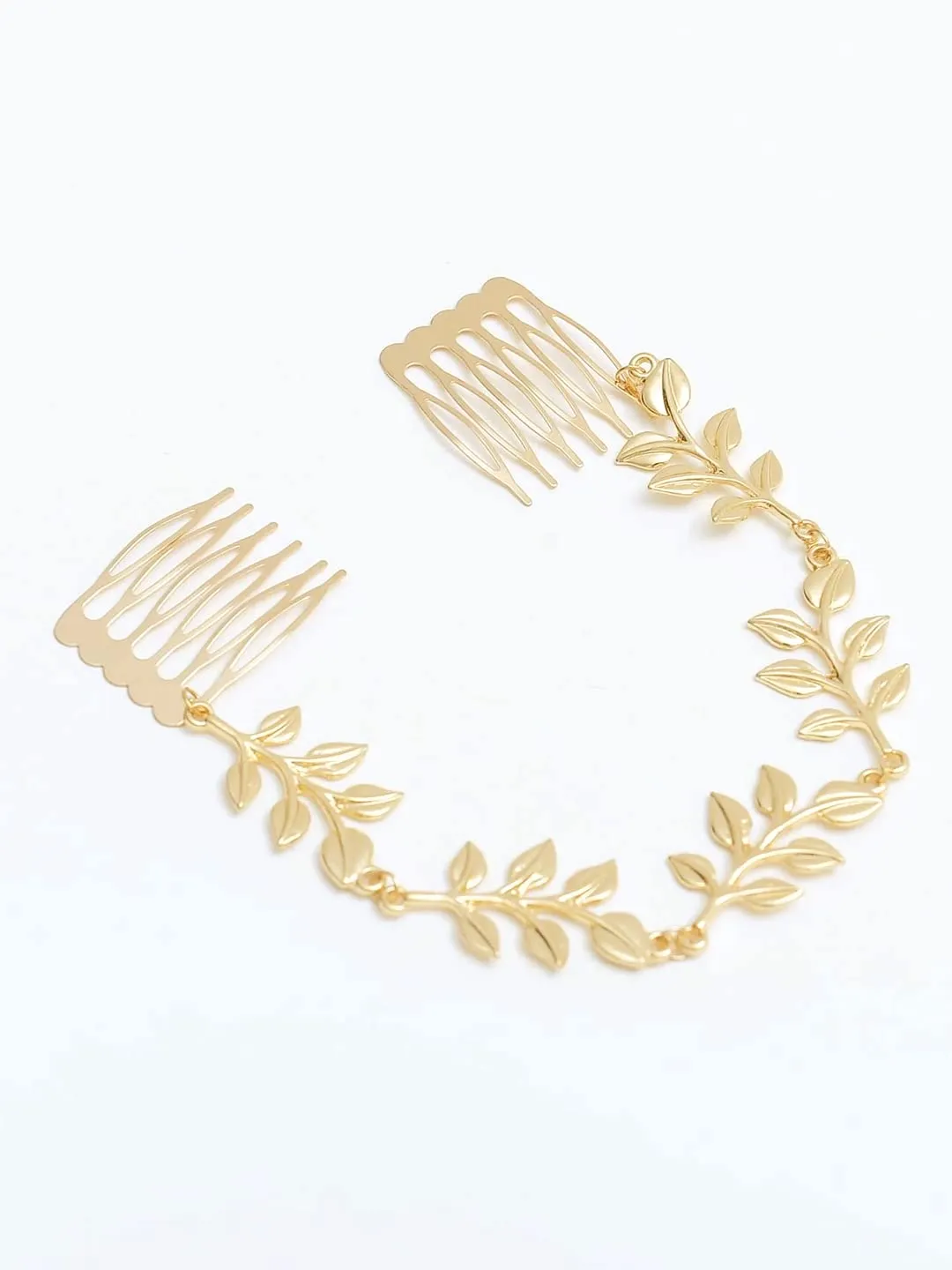 Yellow Chimes Bridal Hair Vine for Women and Girls Bridal Hair Accessories for Wedding Comb Pin for Women Headband Hair Accessories Wedding Jewellery for Women Head band for Girls (Design 9)