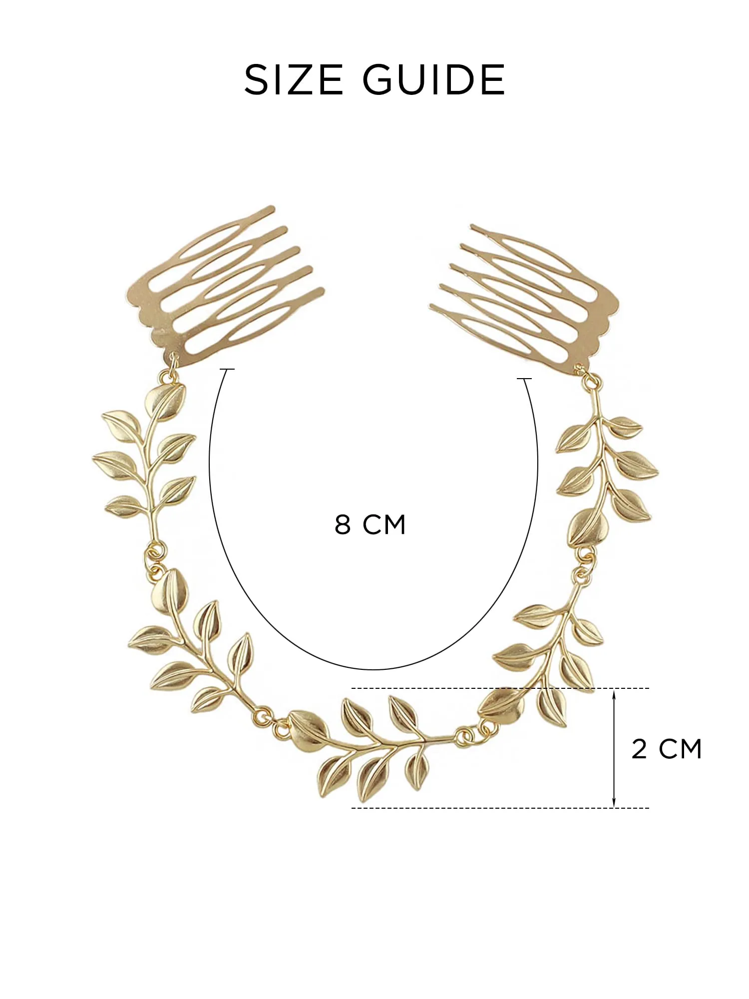 Yellow Chimes Bridal Hair Vine for Women and Girls Bridal Hair Accessories for Wedding Comb Pin for Women Headband Hair Accessories Wedding Jewellery for Women Head band for Girls (Design 9)