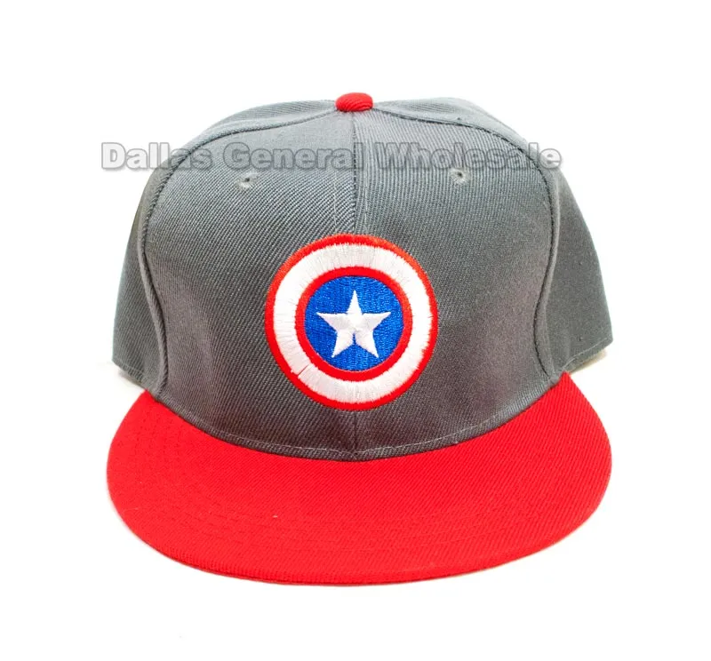 Young Adults Snap Back Flat Bill Caps Wholesale