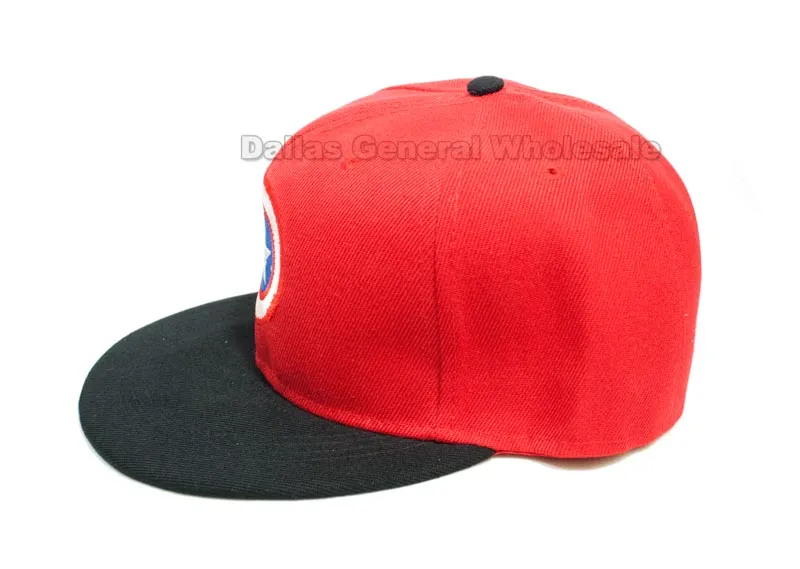 Young Adults Snap Back Flat Bill Caps Wholesale